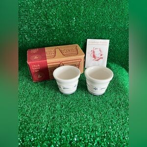 Longaberger 2 Pack Votive Cups - Classic Blue (Made in the USA)